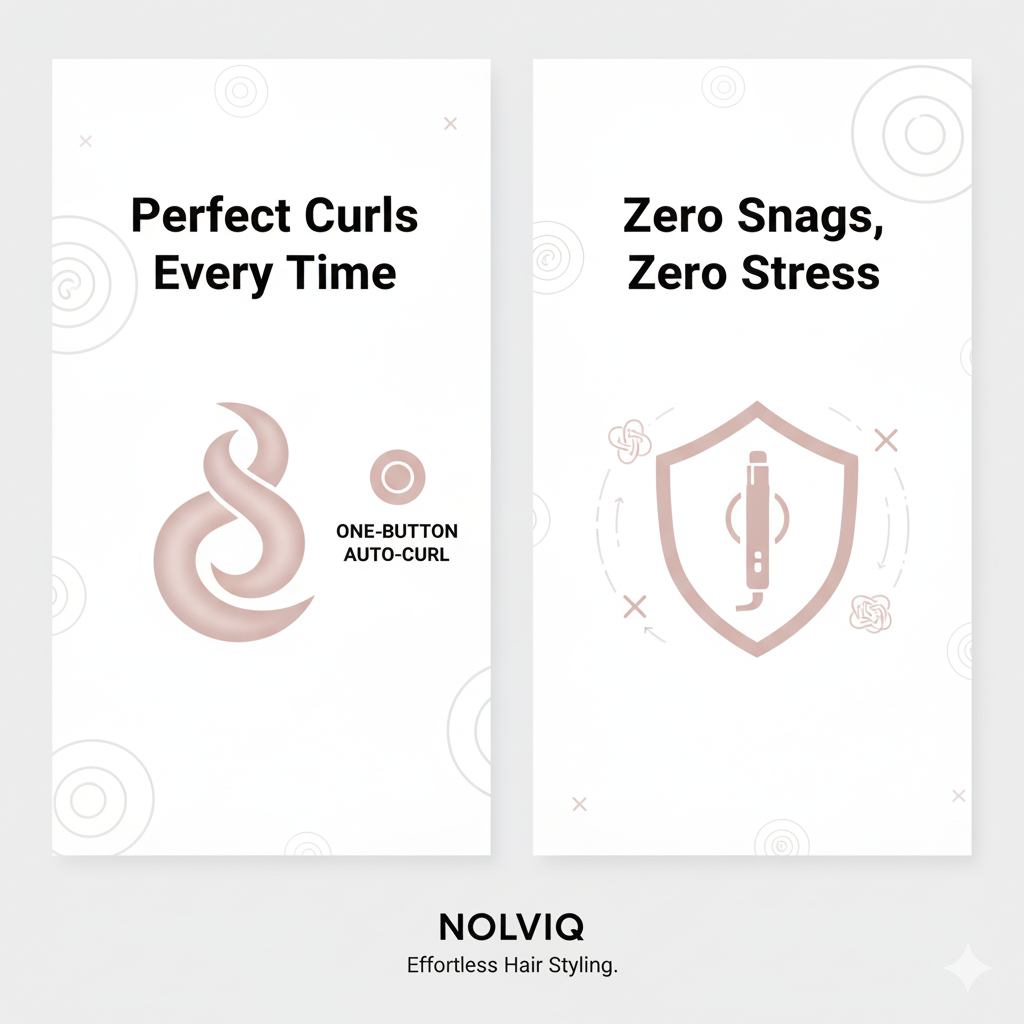 Nolviq™ LazyCurl – Automatic Hair Curler